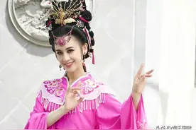 黄圣依扮黄梅戏版七仙女 一身粉色戏服超美图片