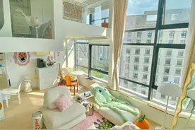 四川姑娘买下36㎡蜗居，利用层高做夹层卧室，“变”出两室一厅图片