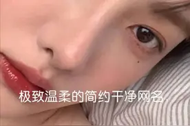 极致温柔简约的干净网名图片