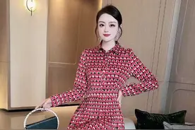 惊艳到你的赫本风压褶法式连衣裙，让你美出新高度图片