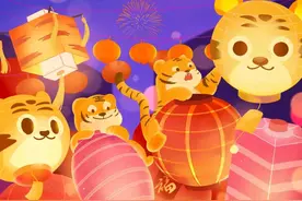 今天是元宵节，你知道为什么叫元宵吗？|虎年画新春图片