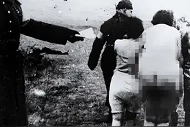 珍贵老照片，二战纳粹德军残害犹太妇女，图9不被当人，非常可怜图片