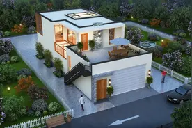 分享5套7米面宽的大进深户型，小面宽、“夹心”宅基地建房不用愁图片