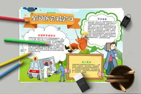 2022年全国防灾减灾日中小学生节日手抄报——氢元素图片