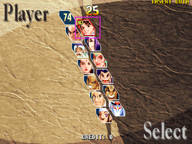 街机游戏最难获得的隐藏人物，即使秘籍正确也选不出来