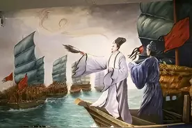 冯子振《鹦鹉曲 赤壁怀古》兴亡成败英雄豪举，敌不过往事大江东去图片