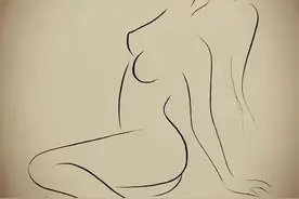 极简绘画｜寥寥几笔现美人图片