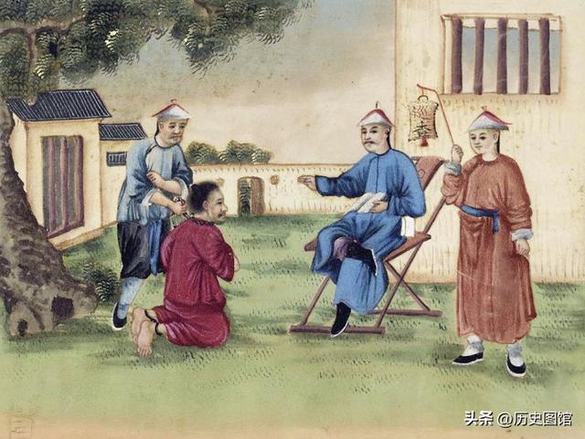 西班牙画家笔下的晚清酷刑，35幅彩图形象逼真，令人惊叹