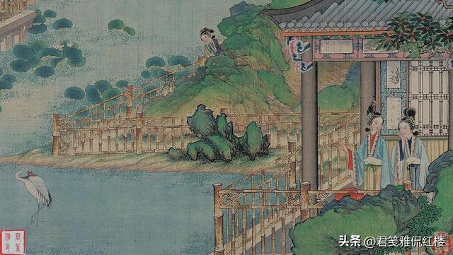 中秋节，贾珍在贾母跟前的坐姿，体现出贾家真正的贵族底蕴
