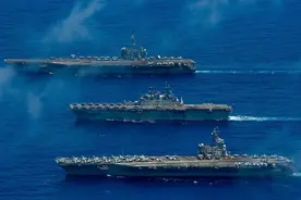 里根号南海急转弯，或在模拟躲避弹道导弹，东风17可破招图片