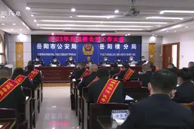 岳阳楼区公安工作大会召开图片