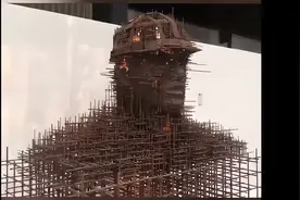 太厉害了！男生用1400斤钢筋，铸造工人父亲雕塑图片