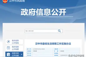 实施办法公布！事关汉中最低生活保障→图片