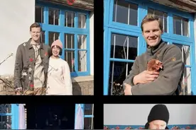 网红老外克里斯公开山东妻子近照！长相粗犷豪迈，送价值五万婚戒图片