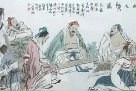 谈到竹林七贤，你能说出他们所有人的名字吗图片