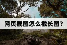 网页截图怎么截长图？教你一键抓取网页长截图图片