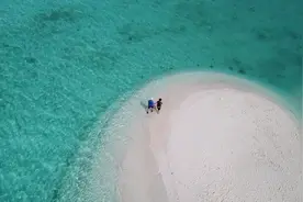 中国最美岛屿西沙无人岛全富岛，外国人禁入，风景绝美，完胜马代图片