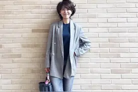 个子不高真别乱选裤子，早春穿“九分烟管裤”，比阔腿裤好搭精致图片