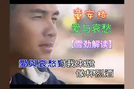 你有故事我有酒｜雪劲带您了解童安格的经典歌曲《爱与哀愁》图片