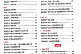 谁还没有？初中数学（7-9年级）全册156道母题题型图片