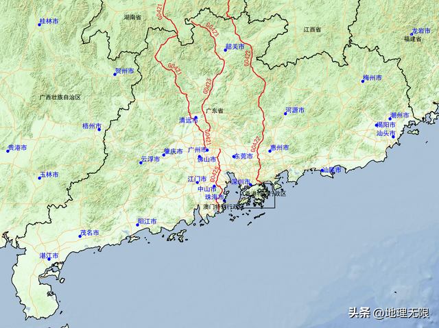 高清地图详解广东省高速公路（国家高速篇）
