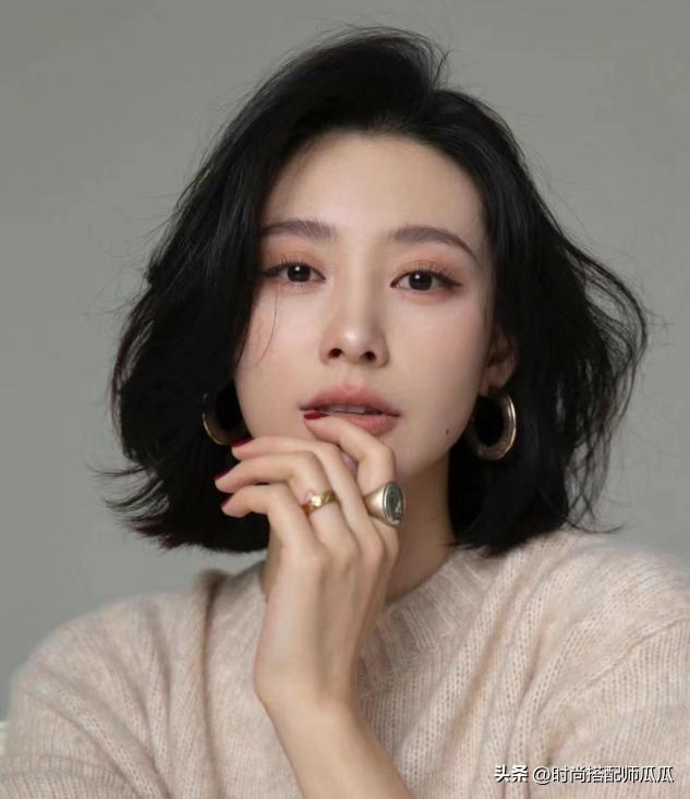 大圆脸短发发型女2023最新款图片大全,方圆脸适合的发型, - 冷求网