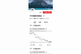 这个TFM趋势交易法是假的图片