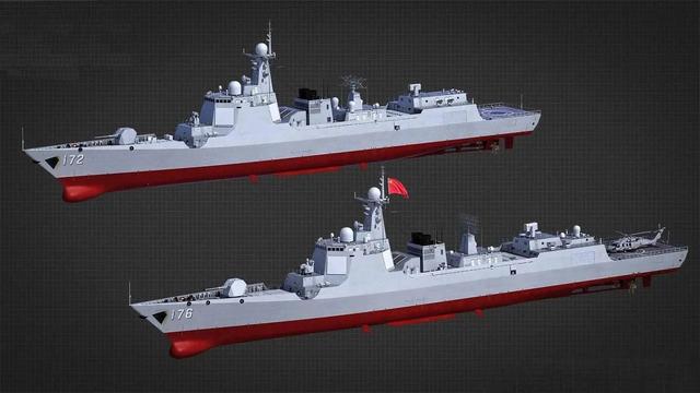 4艘055大驱同框齐聚!中国海军下饺子速度创新高,10年造36艘盾舰