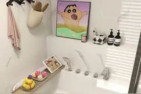 可以放进淋浴区的mini小浴缸，泡澡淋浴两不误图片