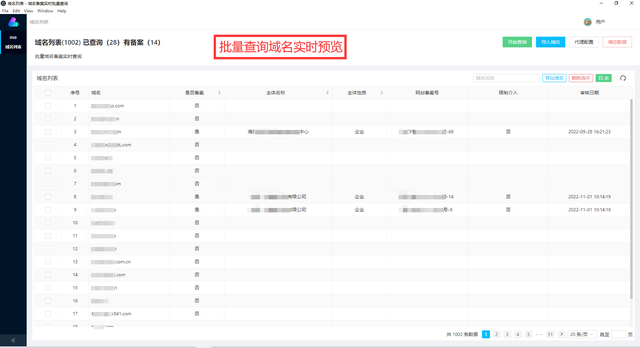 在线域名批量查询工具-未注册域名批量查询软件