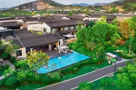 斥资1.2亿宜兴深氧度假！260㎡家庭私汤温泉套房！悬崖泳池超出片图片