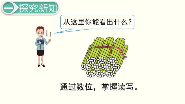 一年级数学下册（人教版）-读数与写数