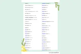 新概念英语第一册全单词表(带音标) 共83页图片