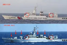 中国海军战舰056、054A改装成海警船，网友：武德非常充沛！图片