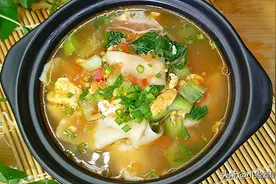 面片最简单家常做法，有菜有汤，好吃营养易消化，老人孩子很喜欢图片