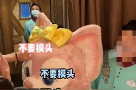 迪士尼互动禁忌！游客伸手摸玲娜贝儿头被制止，专家揭示危害原因图片