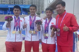 好样的！贵州三小伙亚运会龙舟竞速3天连斩2金1银图片