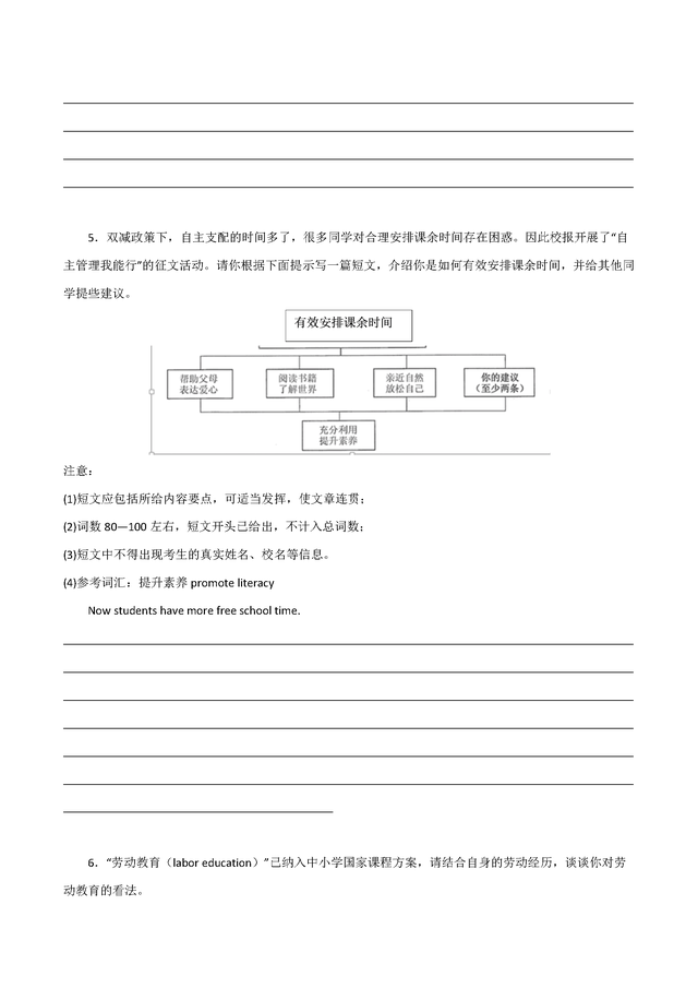 2023上海中考英语作文优化技巧和过渡方法（思维导图+背诵手册）