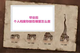 毕业后个人档案存放在哪里怎么查图片