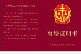 武汉两级法院发放统一制式《离婚证明书》图片