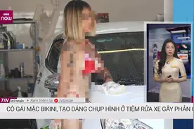 越南女子穿比基尼洗车还边洗边拍照，引热议！官方介入调查图片