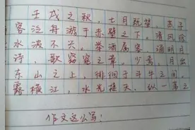 阅卷老师喜欢的学生字体，不是鲸落不是奶酪，聪明学生提早练习图片