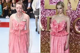 T台和红毯有区别？同衣不同命，14个模特和明星大对决图片