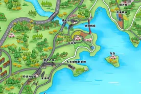 手绘地图深度解析：类型、风格、功能、价值、制作流程、智慧导览图片