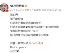 邓紫棋发文悼念李玟：无法想象你笑容背后藏着多少痛图片