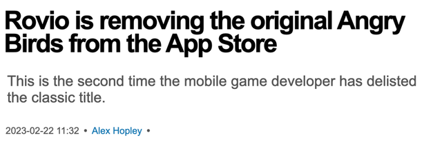 曾经爆火的《愤怒的小鸟》 如今怎么样了？