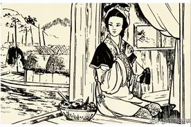 神话故事：女子被休与子分离，独居时救白蛇，白蛇：快去追你儿子图片