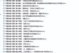 高中物理——高考专题突破讲义，共25个，提分必备，超级实用图片