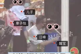 汪峰一家现身公园，章子怡专宠儿子，女儿获妈妈的关注少惹人心疼图片
