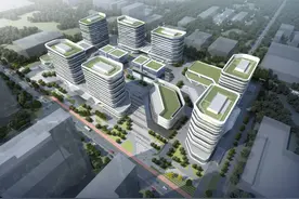江北新区现代产业创新中心项目主体结构封顶完成图片
